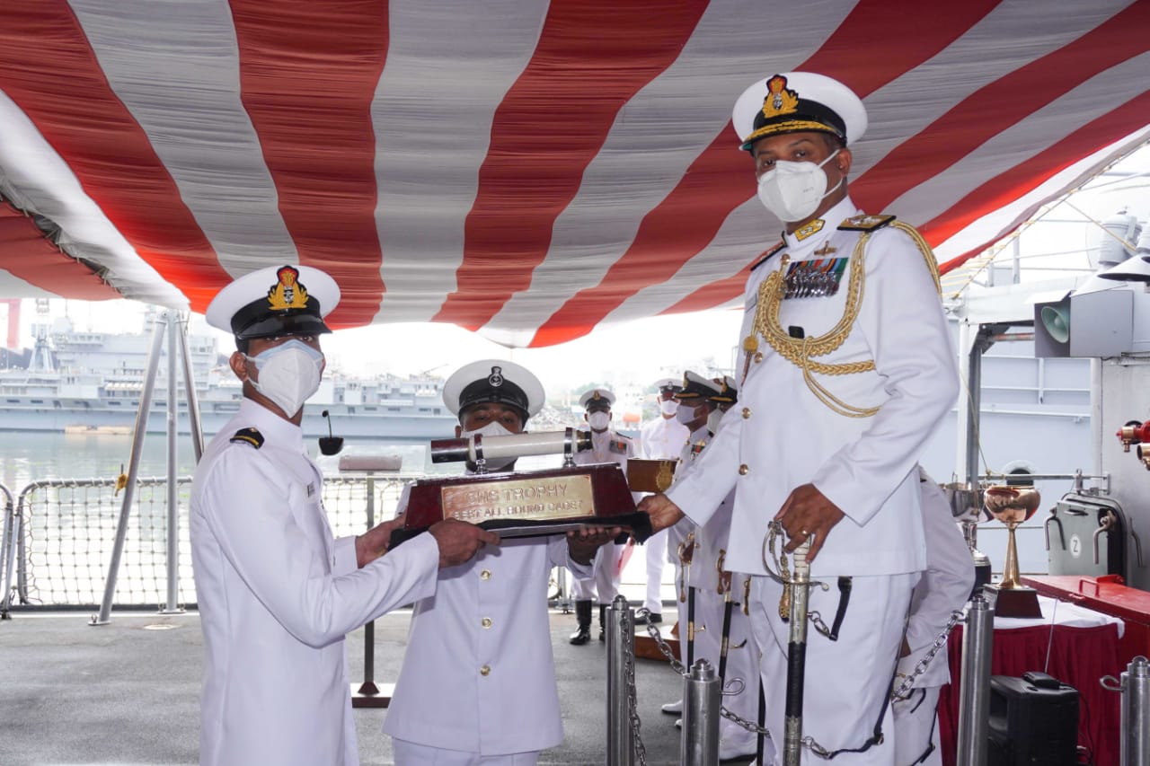 Passing Out of Officer Trainees at Naval Base
