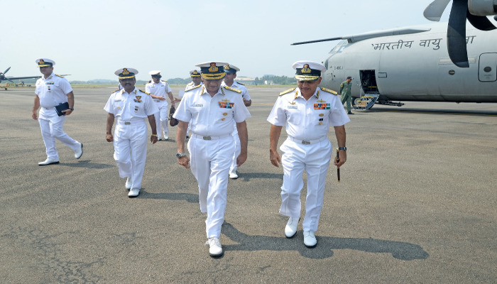 Chief of the Naval Staff Reviews Operational Readiness Exercise in Kochi
