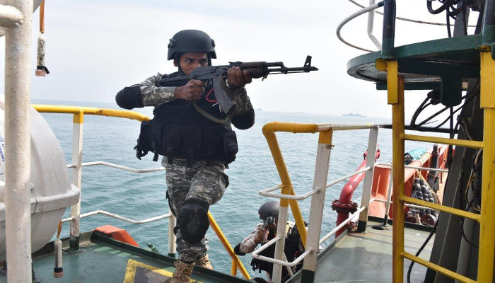 Anti Hijacking Exercise Conducted by Southern Naval Command
