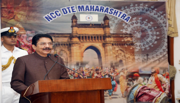महाराष्ट्र के माननीय राज्यपाल ने एनसीसी गणतंत्र दिवस सैन्य-दल को बधाई दी