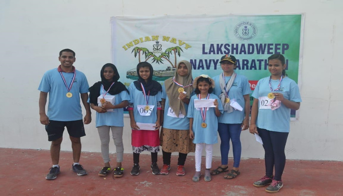 Inaugural Lakshadweep Navy Mini Marathon Conducted at Kavaratti