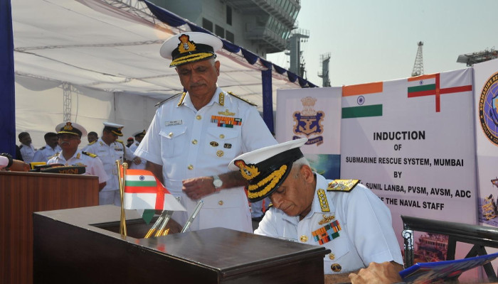 Deep Sea Submarine Rescue System Inducted into the Indian Navy at Mumbai