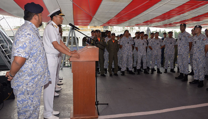 दक्षिणी नौसेना कमान द्वारा मलेशियाई नौसेना पोत के वर्कअप का समापन