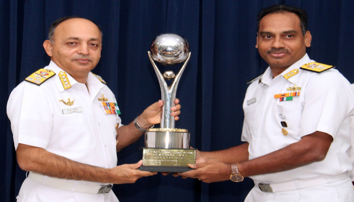 Award of Rajbhasha and Green Initiative Trophies at Southern Naval Command