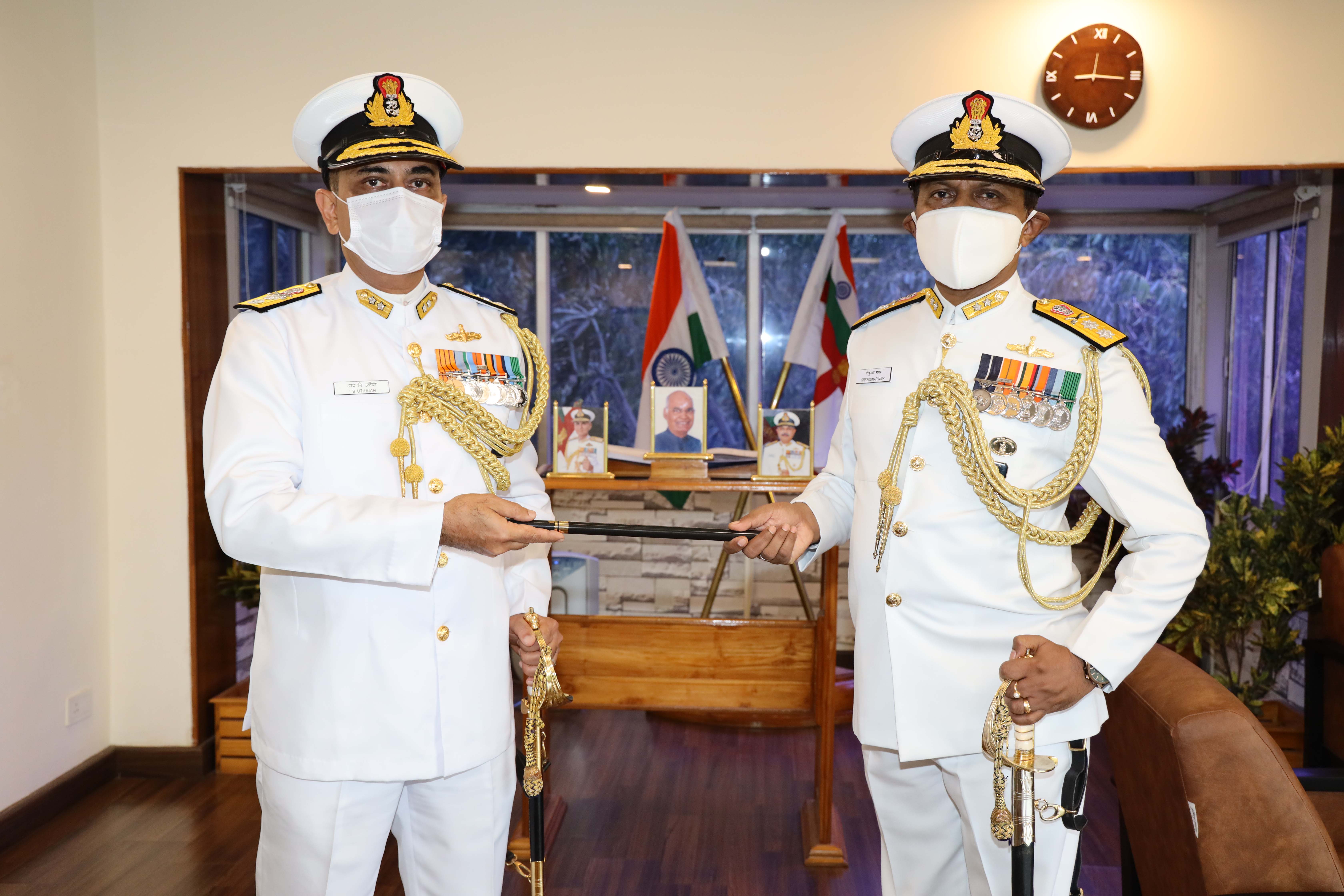Rear Admiral IB Uthaiah  Assumed Charge as Admiral Superintendent, Naval Dockyard, Visakhapatnam 