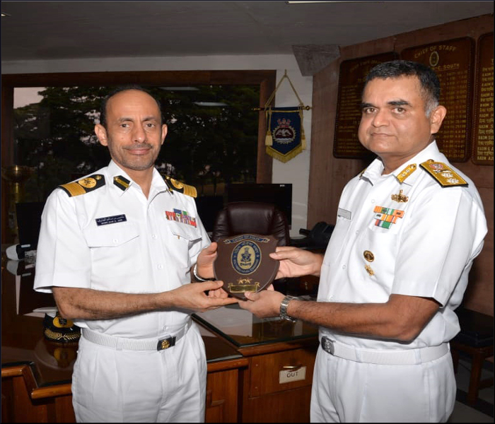 ओमान की रॉयल नौसेना प्रतिनिधिमंडल का एस एन सी दौरा