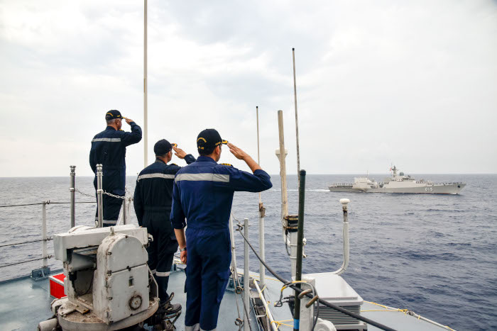 Sea Phase of ASEAN-India Maritime Exercise – 2023