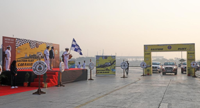 Eastern Arc Car Rally Flagged Off from Vizag