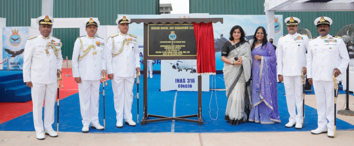 Commissioning Ceremony of INAS 316 on 29 March 2022 