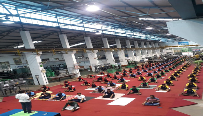 International Day of Yoga Celebrated at Eastern Naval 