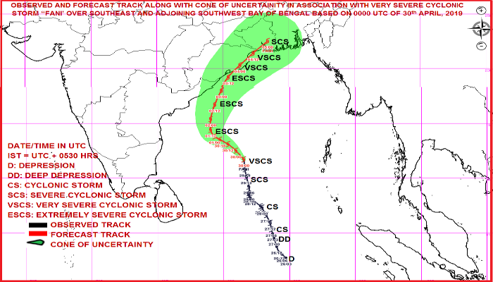 Indian Navy on High Alert for Cyclone 'FANI' Relief Effort