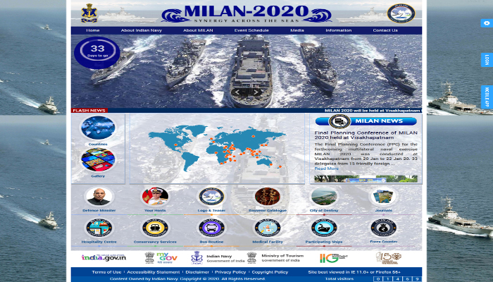 MILAN 2020 Website Launched at Visakhapatnam