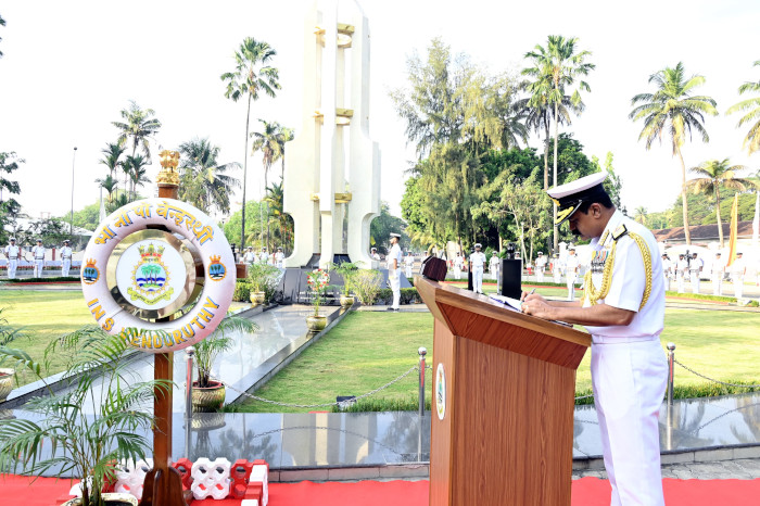 Vice Admiral V Srinivas takes over as the Flag Officer Commanding-In-Chief, Southern Naval Command, Kochi