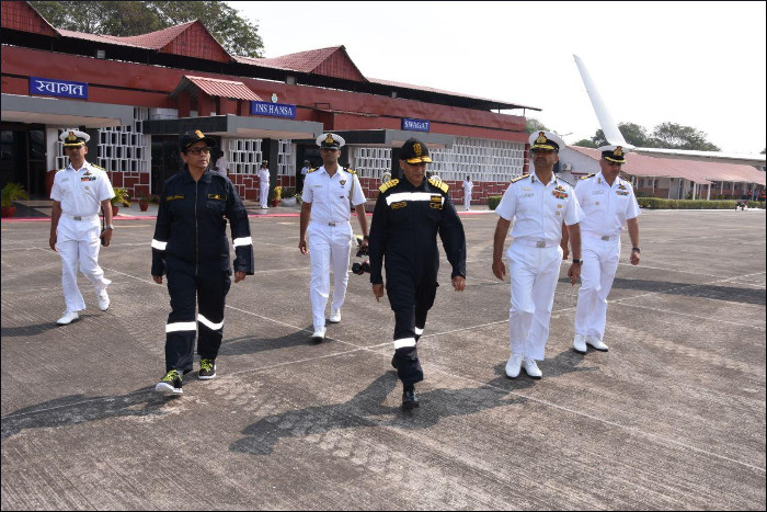 The Raksha Mantri Visits Goa Naval Area