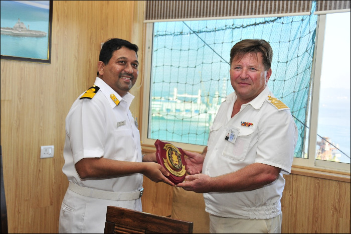 Russian Navy Ship Admiral Vladimirsky Visits Mumbai