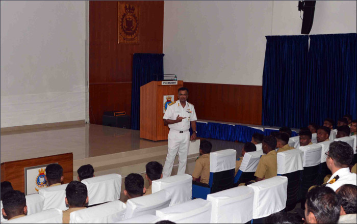 Students of Sainik School, Kazhakootam visits Indian Naval Academy, Ezhimala on a Motivational Trip
