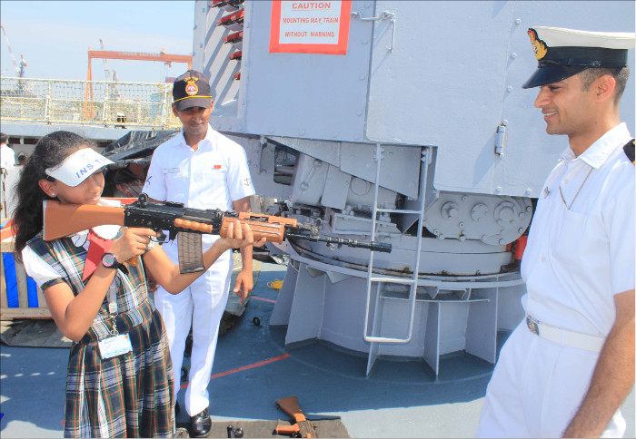 School Children Visit  at Naval Base Kochi