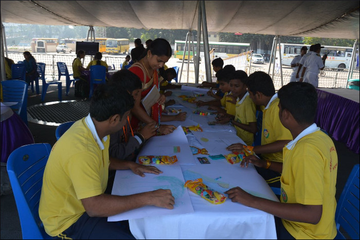 School Children Visit Indian Naval Ships at Visakhapatnam