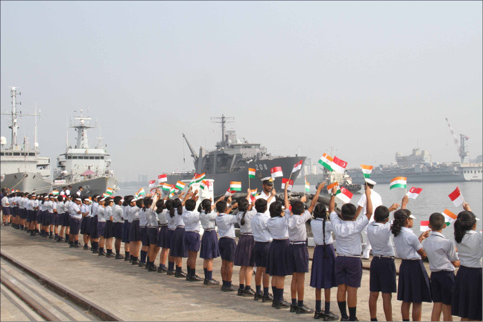 Singapore Navy Ship Visits Kochi