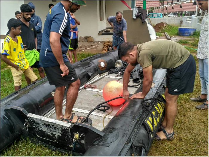 SNC Provides Diving Assistance to Local Authorities, Kerala
