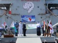 INS Airavat at Djibouti