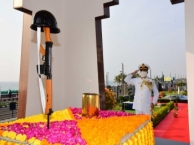 Tributes Paid to the Brave Hearts on 'Swarnim Vijay Varsh Celebrations' at Visakhapatnam