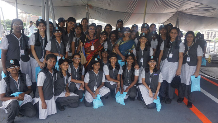 Students Visits INS Sumitra at Gopalapuram, Chennai 