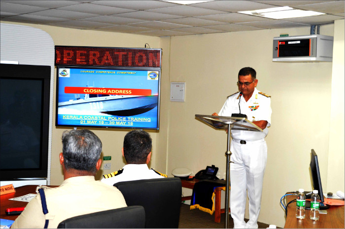  भारतीय नौसेना द्वारा तटीय पुलिस के लिए ट्रेनिंग कैप्सूल कोच्चि में आयोजित