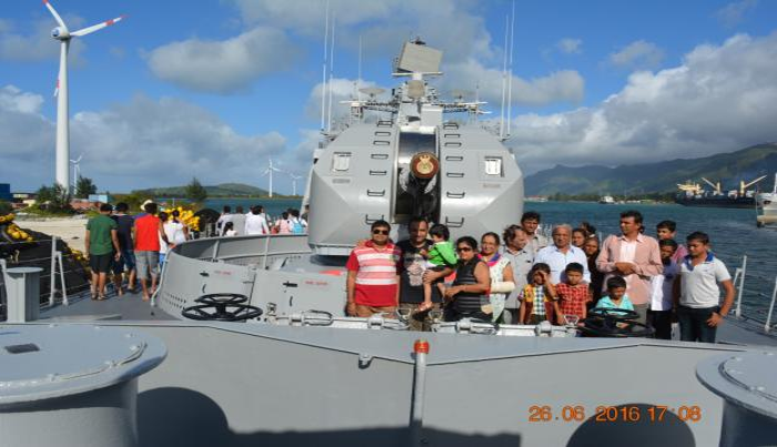 Visit of Indian Warship Trikand to Port Victoria
