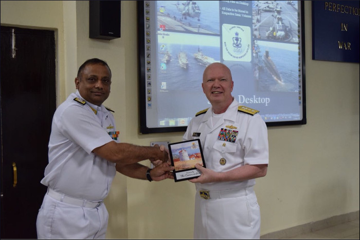 US Naval War College Delegation Visits Naval War College, Goa