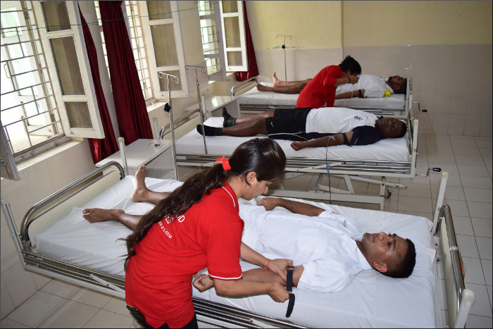 भा नौ पो वलसुरा में रक्त दान शिविर आयोजित