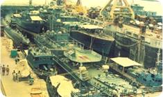 Maiden docking of 7 ships - 1989